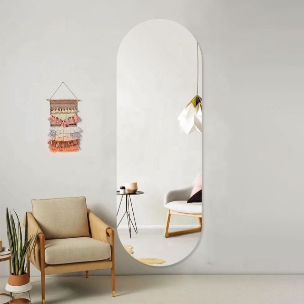 Eco Friendly LED Oval Bathroom Mirror , Frameless Smart Make Up Bathroom Mirrors