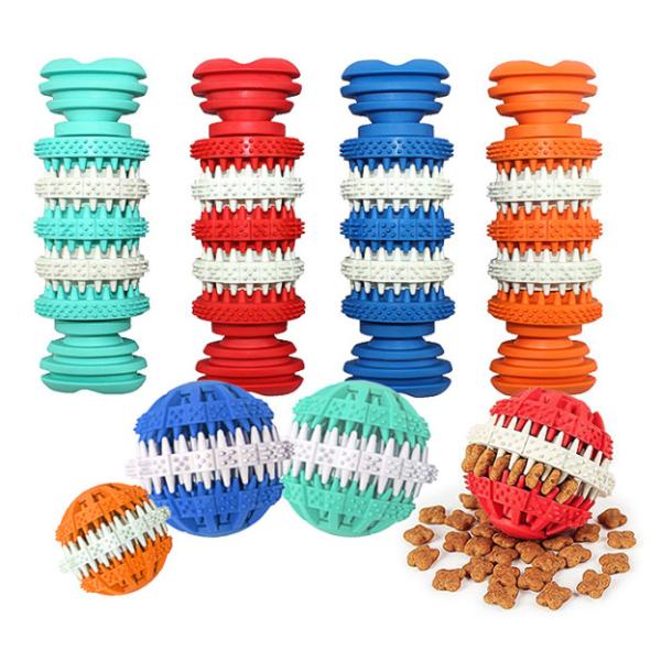 Puzzle Toy For Dogs Teeth Cleaning Traning de QI d'animal familier du caoutchouc naturel