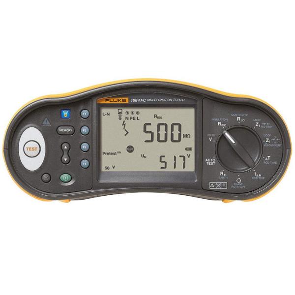 Original And New Fluke 1664FC Multifunction Installation Tester US Power Cord MultifunctionTester