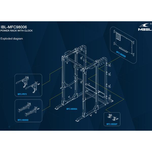 Foldable NO Professional Multifunction Gym Equipment Power Rack Cage for Bodybuilding