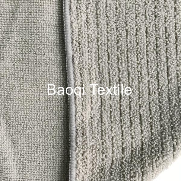 100% poly 240g Grey stripe kitchen towels,microfiber tea towels wipes,double side kitchen cleaning rags size 30*30cm