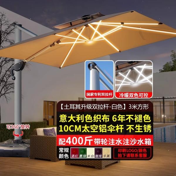 Outdoor Patio Umbrella Large Garden Sunshade For Terrace Balcony Courtyard And Open Spaces Roman Style