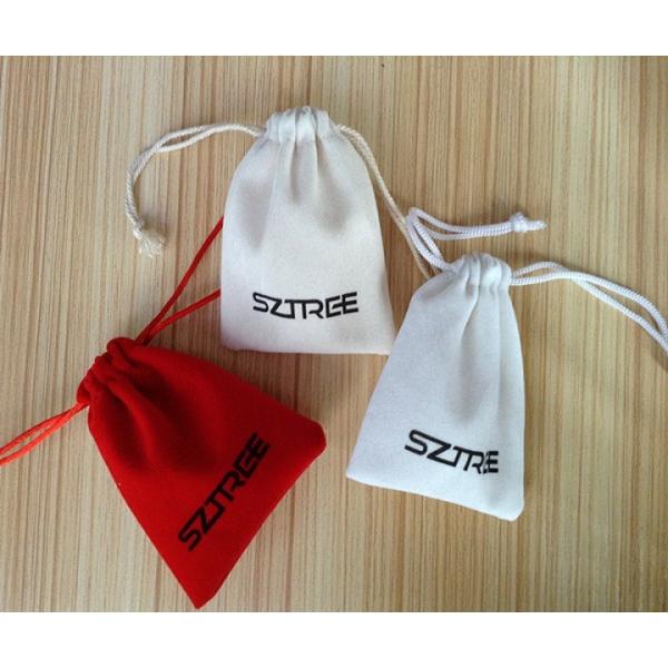 Сумка Дравстринг бархата изготовленных на заказ ювелирных изделий логотипа косметических Вашабле