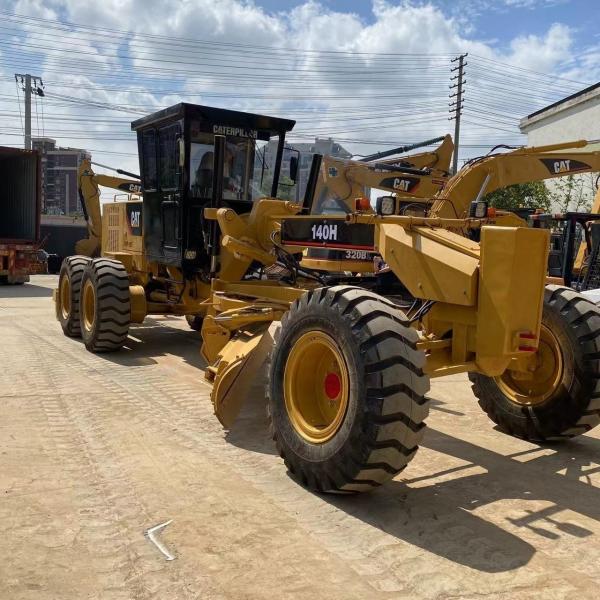 Caterpillar 140H Used Motor Grader Front Loader 100% America Original in Good Condition