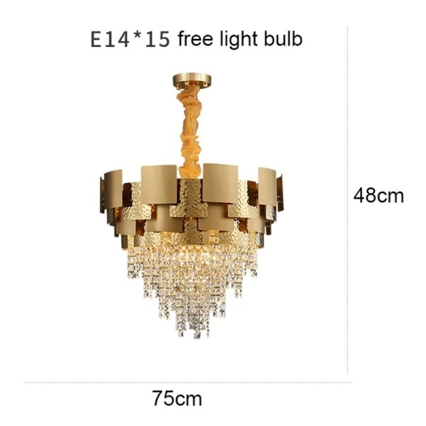 Postmodern Living Room Decoration Dining Lamps Luxury Crystal Chandelier (WH-CY-268)