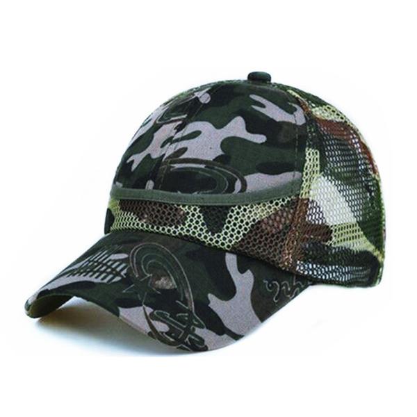 100% Polyester Mesh Unisex Adjustable Sport Casual Cap