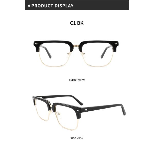 Ретро стекла металла ацетата заклепки, рамки Eyewear квадрата CE подгоняют логотип