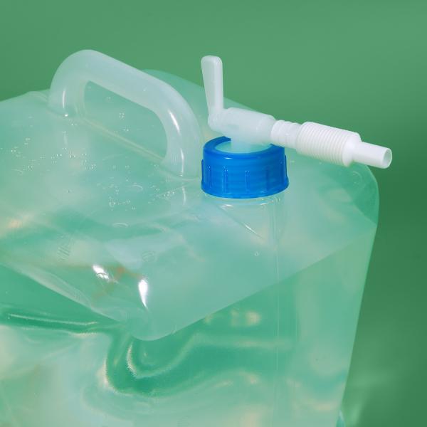 Sac d'eau translucide pliable 20L pour équipement de camping