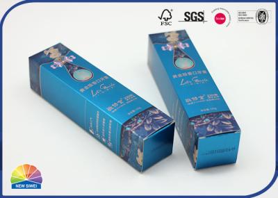 Pretty Matte Lamination Folding Paper Gift Box With Special Design Blue