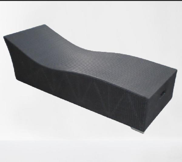 Luxury outdoor furniture garden pool double chaise lounge chair outdoor waterproof sun loungers rattan---6279