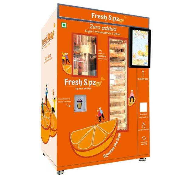 Automatic Orange Juice Vending Machine with 32 Inch LCD Screen