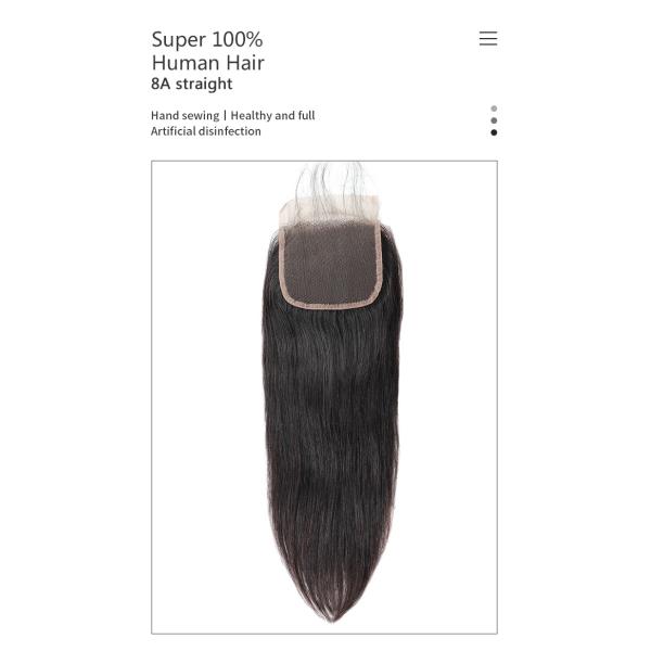 Skin Friendly 8A 360 Full Lace Closure 45.72cm 18 Inch Lace Closure