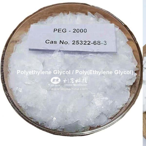 Polyethylene Glycol PEG 2000 3000 Surfactant Raw Materials White Flake Cas 25322-68-3