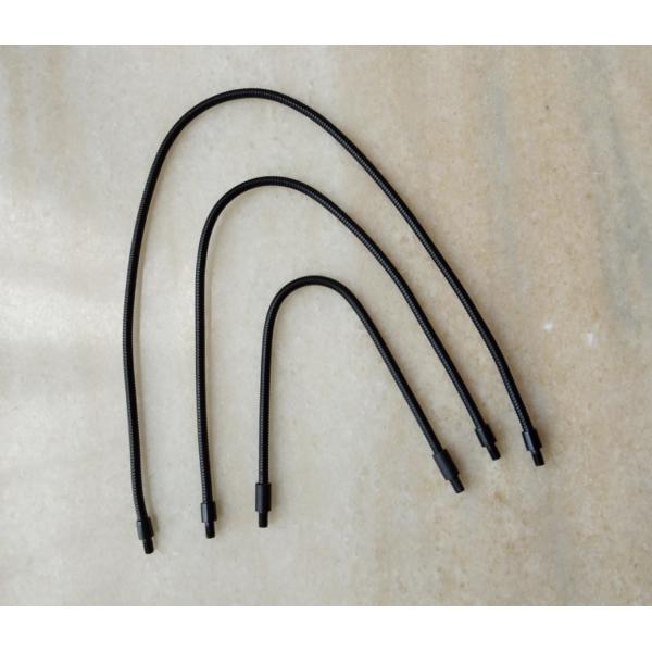 DIY Metal Gooseneck Tube M4 Flexible Microphone Stand Black Male Screw 200mm 300mm 400MM