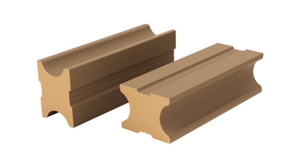 30 X 40mm WPC Composite Timber Joists Fireproof Wood Plastic Joists For Decking