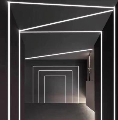 Le plafond mené en aluminium de profil de plaque de plâtre du diffuseur 6063 de PC a enfoncé le montage linéaire de lumière de débourbage