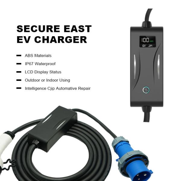 Tipo portátil da estação de carregamento 7kw da casa 16A 32A EV - tomada do CE de 2 carregadores