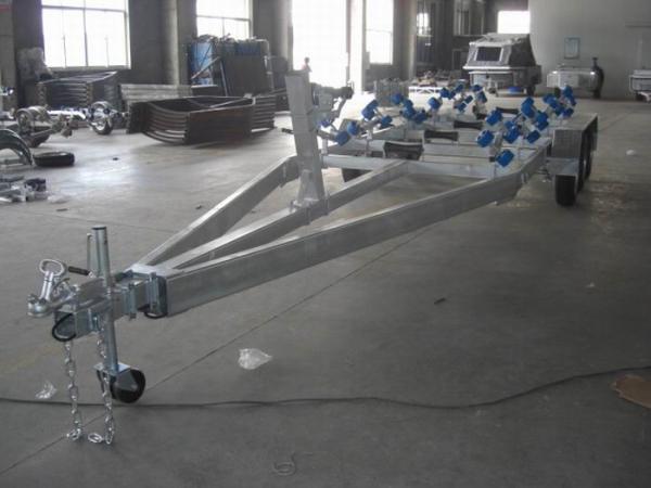 Heavy Duty Galvanized Boat Trailer For Rib Boats , 960 cm Dual Axle Boat Trailer