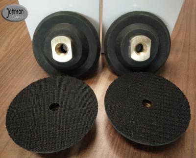 3, 4, 5 suporte de borracha das almofadas de polonês do granito, discos de lustro do diamante preto da cor