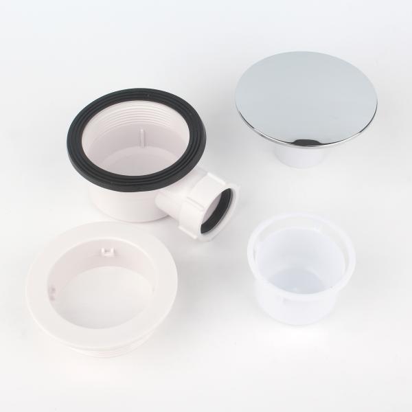 Bangqi Modern Design White PP Main Body Plastic Floor Drain Waste Shower Tray Drain for Bathroom Bath Hotel Strainer Style