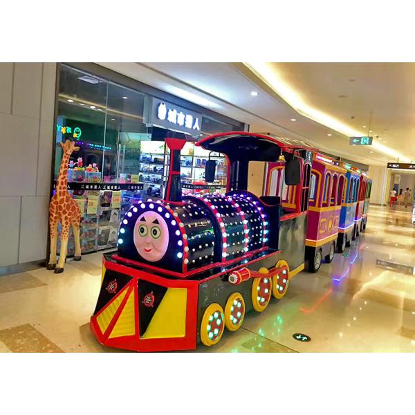 Fiberglass Shopping Mall Train Electric Ride On Train For Kids 18 Seat