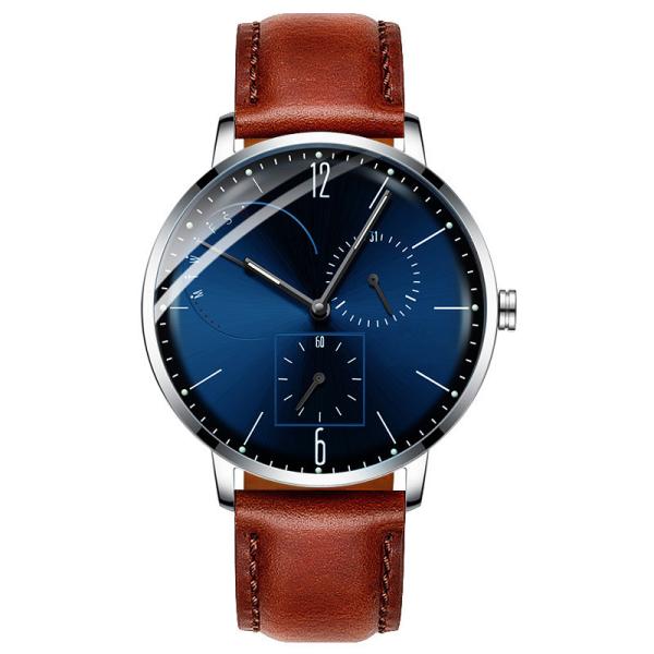 Casual Men'S Luxury Stainless Steel Watches Jewelry Buckle Mineral Tempered Glass Mirror
