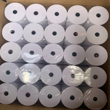 Гладкие и яркие термобумажные рулоны для термопринтеров 55 гм 80х80 мм