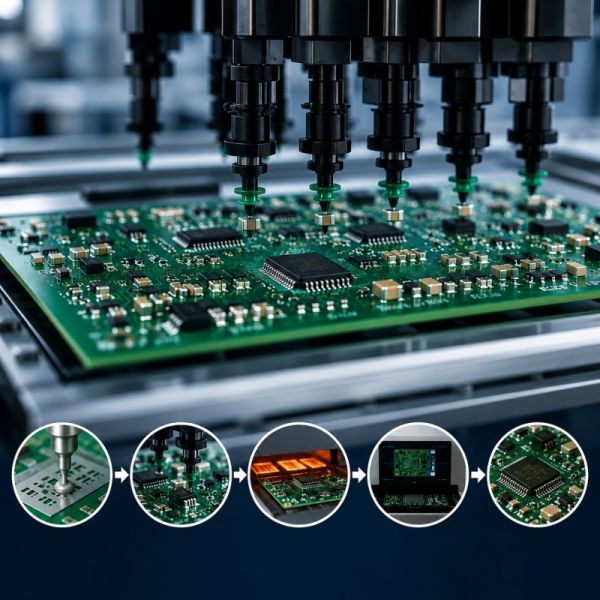 Multiple Layer FR4 PCBA Board Assembly Board Thickness 0.1mm 10.0mm Precision Electronic Production
