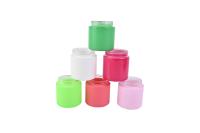 Bouteille de verre peinte en couleur sur mesure, anti-odeur, semi-transparente avec couvercle à allumette, conception graphique 60ml