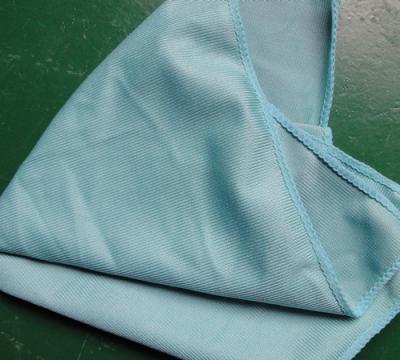 verde Fashinable grosso de pano de limpeza de vidro de 40 * de 40cm 260gsm Microfiber macio