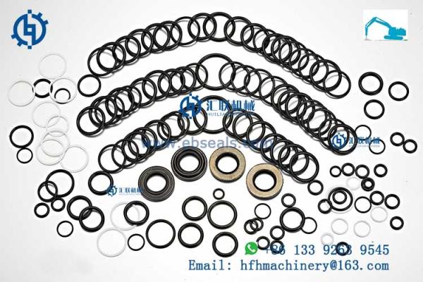 Bomba de borracha de Hydraulic Seals Element O Ring Seals For Jackcylinder Hydraulic da máquina escavadora