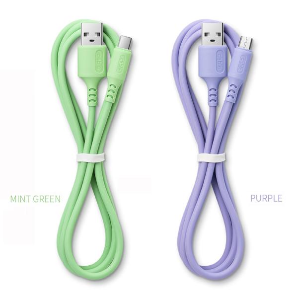 Liquid silicone Fast Charging Cord USB Type C 5A Data Cable For Android