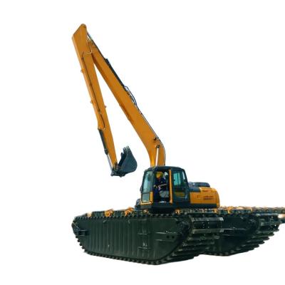Universal Amphibious Excavator Pontoon for Swamp Canal Digging