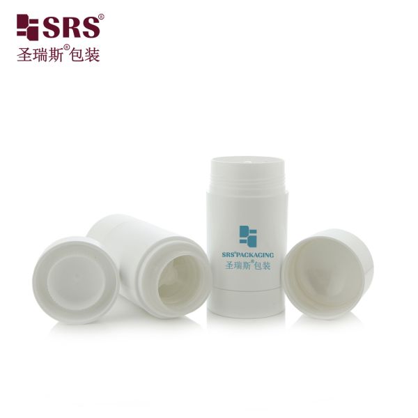 D048 Eco-Conscious Twist Up Cosmetic Stick Containers (15-90ml) Post Consumer Recycled Bottom Loaded for Deodorants