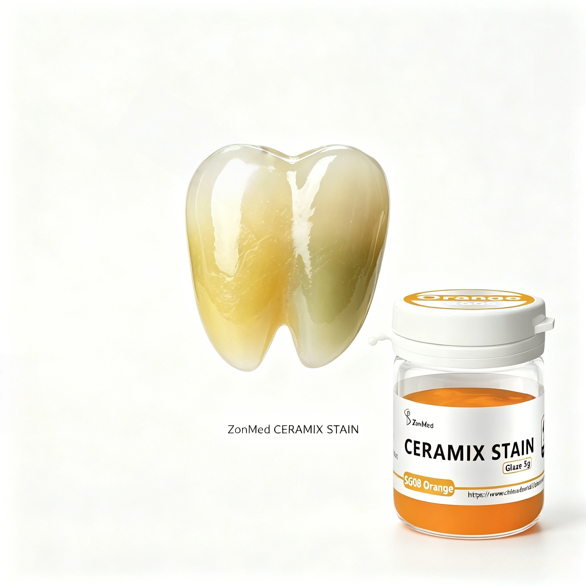 20 Types Dental Stain and Glaze Ceramic Stain Featuring Firing Temperature Approximately 700-800°C Ideal for Precise Dental Prosthetics