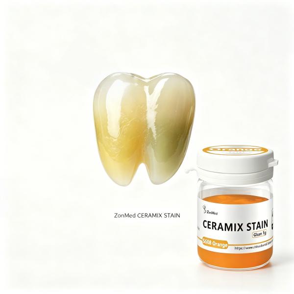 20 Types Dental Stain and Glaze Featuring Variable Opacity Options Compatible with Various Dental Ceramics Enhancing Restoration Aesthetics