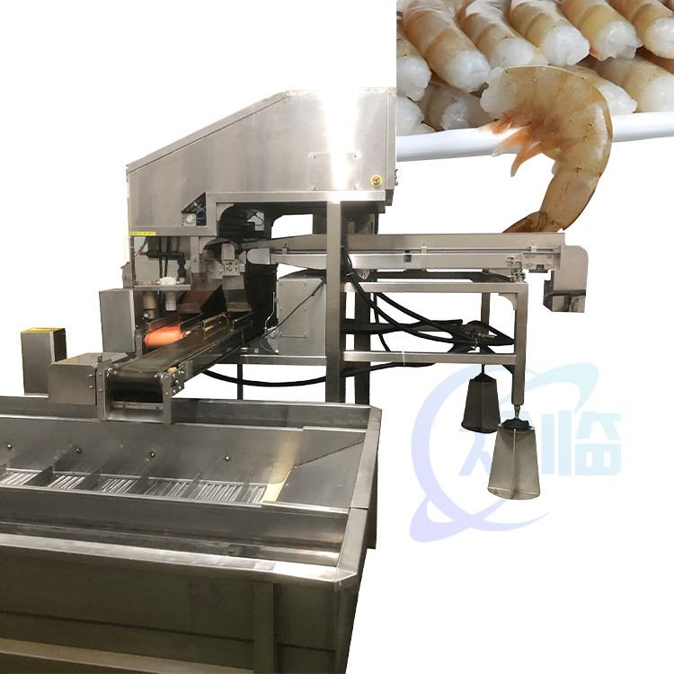Multifunctional CE Prawn Processing Unit Shrimp Deheading Machine 1000KG Capacity