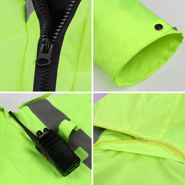 Windproof Reflective Safety Rainwear OEM High Visibility Rain Suits