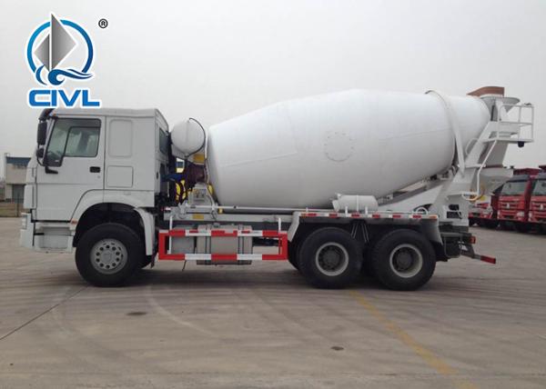 HOWO 6x4 Concrete Mixer Trucks Concrete Mixing Equipment 336hp Engine With Radial Tyre
