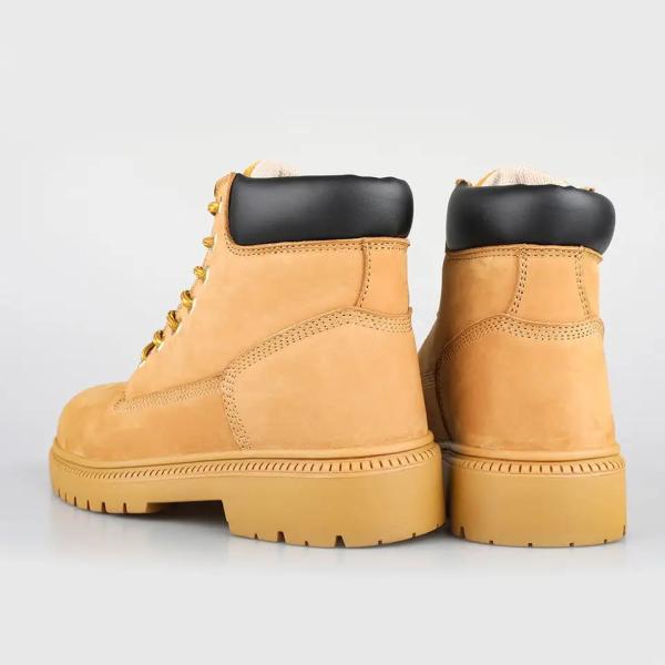 Chaussures de sport en cuir nubuck en acier pouce poids léger bottes de travail respirantes