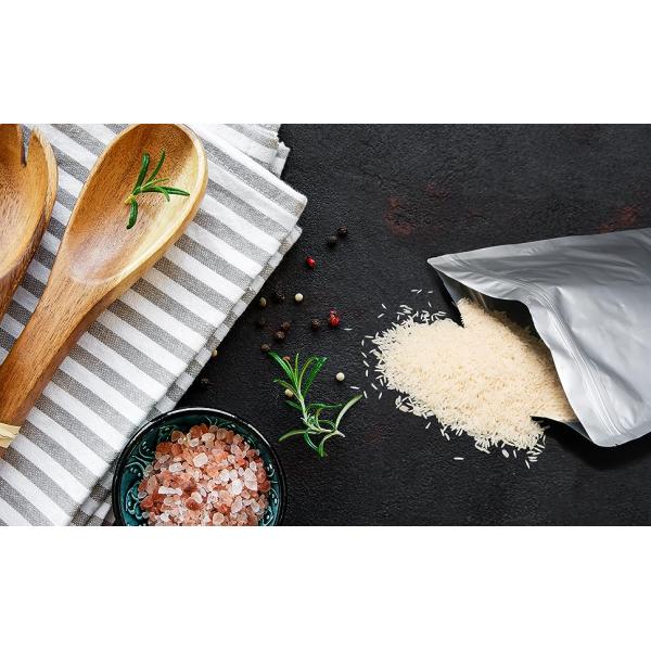 Packaging Mylar Bags – Heat Sealable Bags For Packaging Food, Candy, Sugar, Snacks Herbs – Smell Proof Stand Up Seal