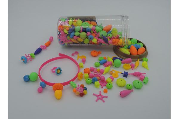 DIY Cordless Assembly Childrens Bead Making Kits , Girls Jewellery Making Set