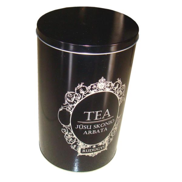 Custom Tin Tea Canisters With Black Color For Chai Packaging , Different Designs