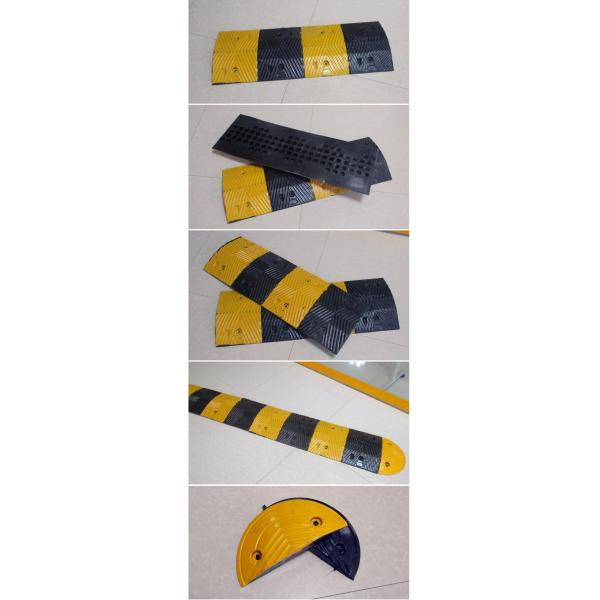 50mm Height Yellow And Black Road Speed Bumps