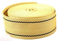Tecido amarelo retardante de fogo Tecido Kevlar de 2,5 cm