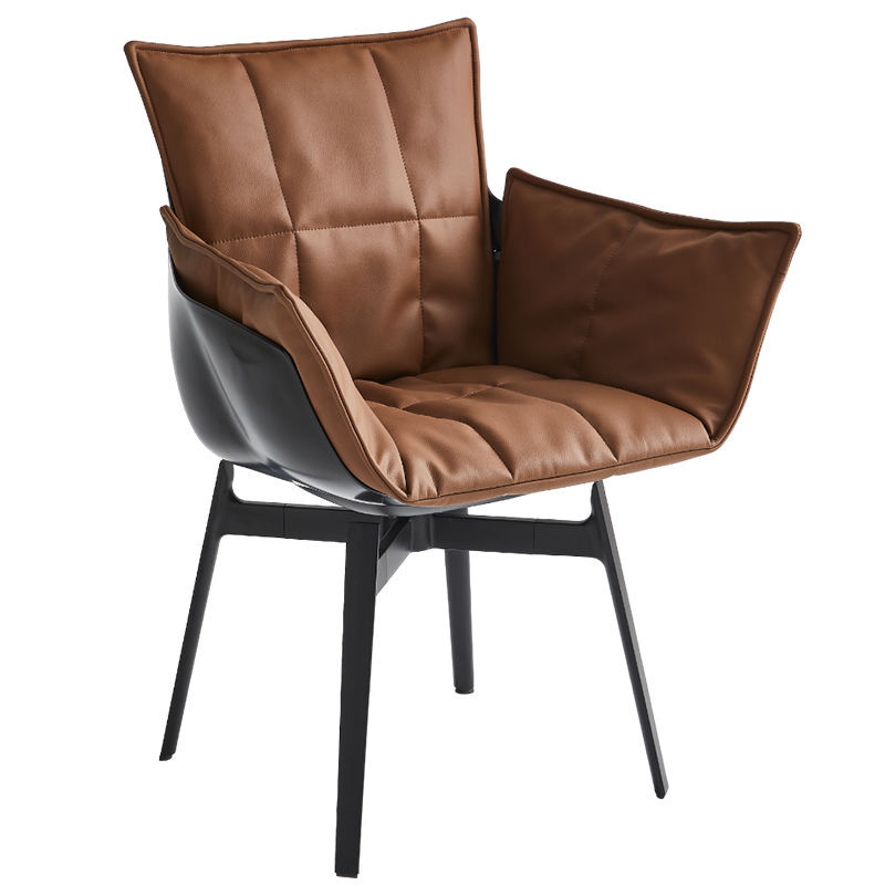 OEM PU Leather Portable Soft 360 Degree Swivel Chair Single Person Backrest Hospital Bedroom Living Room Dining Leisure Rotating