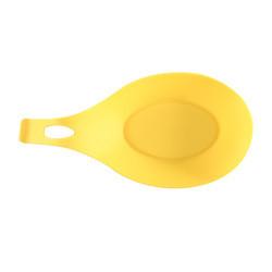 Porta de utensílios de descanso de colher de silicone laranja