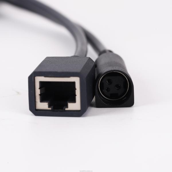 Гибкие кабели D SUB DB9 Pin Female к RJ45 и 3 Pin DIN Jack расширение кабеля защищен