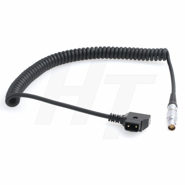 RED Epic Scarlet Dragon Camera D-Tap Coiled Power Cable to Lemo Female 1B 6 Pin 3ft
