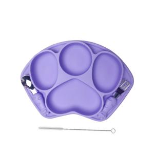 Шар всасывания Bpa младенца силикона свободный установил Tableware подгонянный с соломой